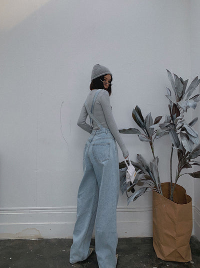 Overol Denim Holgado para Mujer - Pantalón Versátil y Cómodo - Image 6