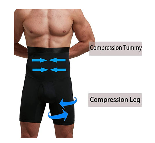 Pantalones Moldeadores de Cintura Alta con Silicona Antideslizante para Hombre - Image 2