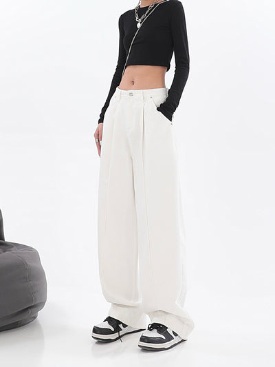Pantalón Recto Cintura Alta Diseño Minimalista Tendencia Street Style - Image 20