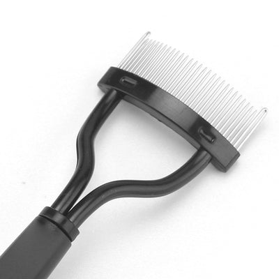 Cepillo Peine Pestañas Acero Inoxidable Semiarcado Profesional