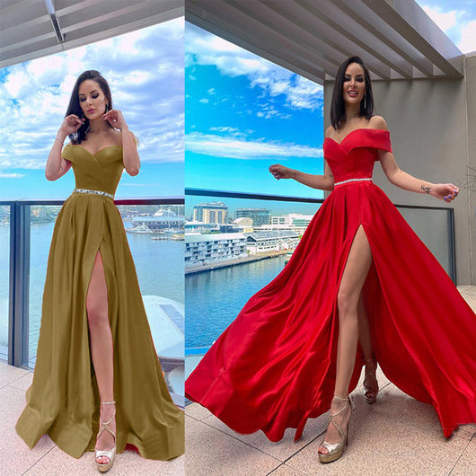 Vestido Largo de Gala con Cola Elegante - Image 15