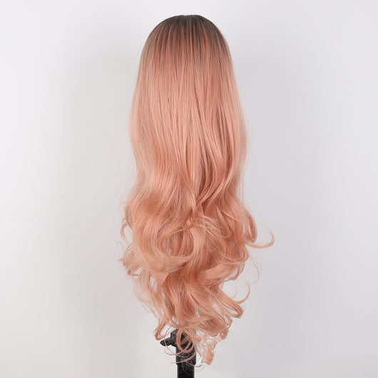 Peluca Larga Rizada con Malla Fina y Cabello Liso - Image 11