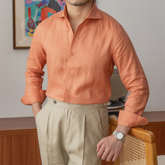 Camisa Larga de Lino Transpirable - Diseño Elegante y Fresco - Image 4