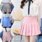 Falda Plisada Estilo Uniforme Escolar JK para Mujer