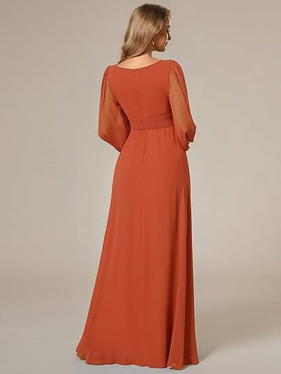 Vestido de Noche Largo en Gasa Elegante para Mujer - Image 25