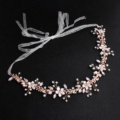 Diadema Nupcial de Perlas y Cristales - Image 10