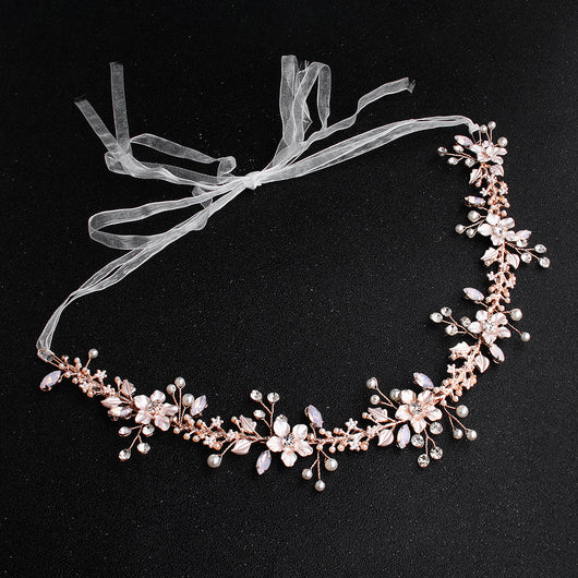 Diadema Nupcial de Perlas y Cristales - Image 10