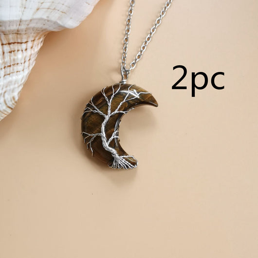 Collar Árbol de la Vida en Amatista Natural Hecho a Mano - Colgante de Fortuna - Image 14