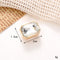 Jeans Button Hole Shoes Diy Accessories Bright Crystal Classic Estilo Ornament Accessories Upper Pearl Flower C242 Transparente