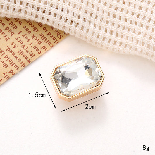 Adornos de Cristal Brillante para Zapatos - Accesorios DIY Estilo Clásico con Flor de Perla - Image 81