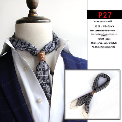 Bufanda de Seda Fina para Hombre - Accesorio Versátil Youth - Image 27