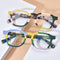 Lentes de Marco Cuadrado con Cristales Degradados Multicolor