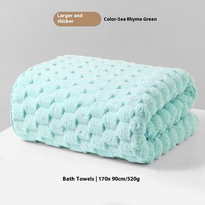 Toalla de Baño Gruesa Absorbente Coral Talla Grande - Fibra de Felpa Clase A sin Desprendimiento - Image 7