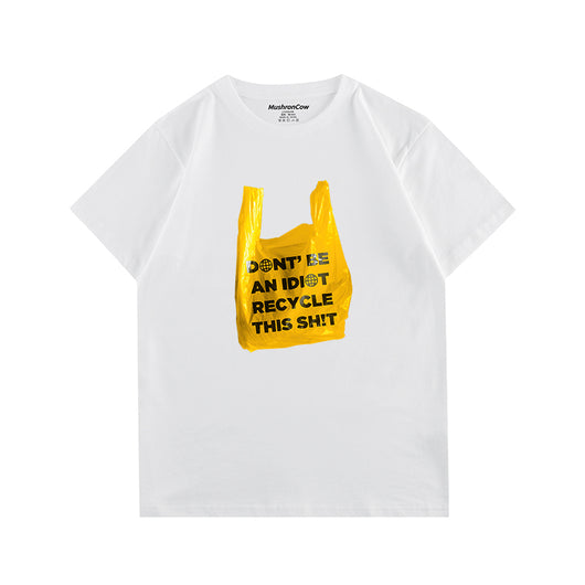 Camiseta Eco-friendly con Ilustración Artística Estampada