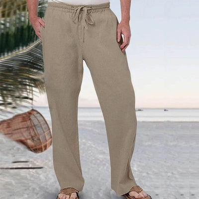 Pantalones Deportivos de Lino Holgados para Hombre - Image 4