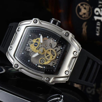 Reloj de Cuarzo Esqueleto Transparente Personalizado con Doble Movimiento - Image 6