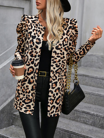 Cardigan Estampado de Leopardo para Mujer - Chaqueta Versátil - Image 12