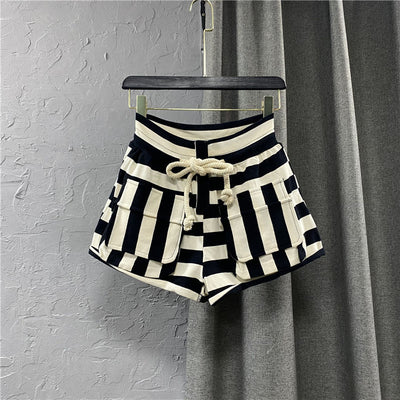 Shorts Cargo a Rayas para Mujer - Pantalones Cortos Casuales - Image 3
