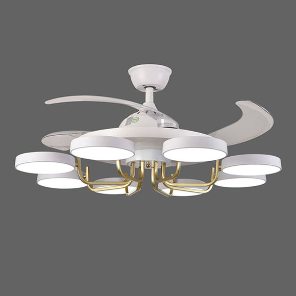 Ventilador de Techo Nórdico Minimalista con Luz LED