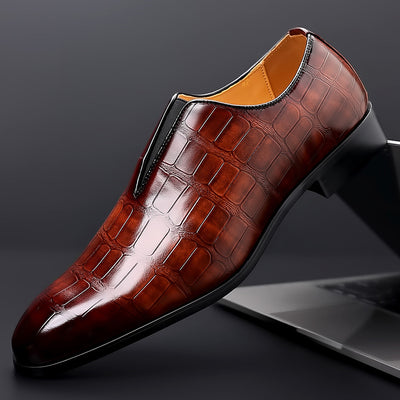 Zapatos Casuales de Cuero con Patrón Piedra - Cómodos y Transpirables - Image 11