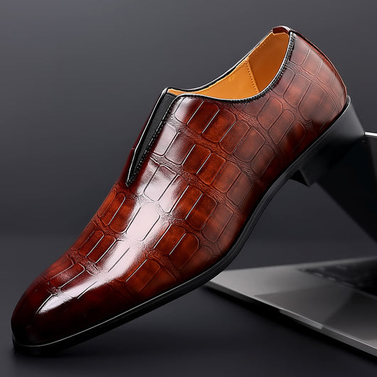 Zapatos Casuales de Cuero con Patrón Piedra - Cómodos y Transpirables - Image 11