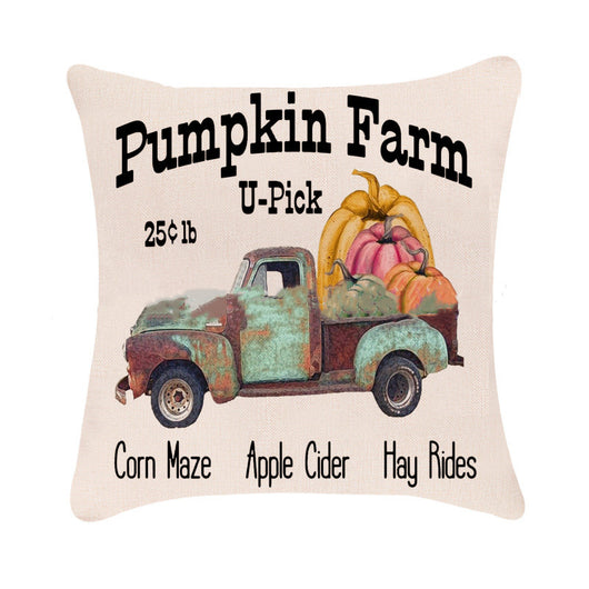 Funda de Cojín Decorativa Calabaza Otoño Halloween para Sofá y Auto - Image 6