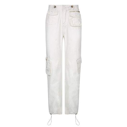 Jeans Verticales Multibolsillos para Mujer - Diseño Moderno y Funcional - Image 5