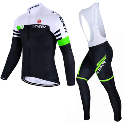Traje de Ciclismo de Manga Larga con Tirantes para Bicicleta de Montaña - Image 9