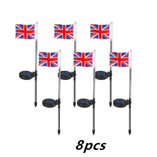 Lámpara Solar Decorativa con Bandera para Jardín - Image 14