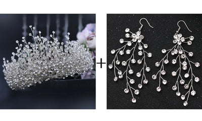 Corona Nupcial Tiara Boda Hecha a Mano - Image 6