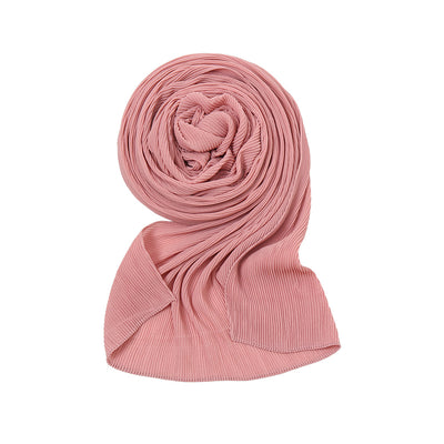 Pañuelo Plisado de Gasa Perlada - Chal Protector Solar para Mujer - Image 15