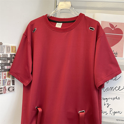 Camiseta Básica Hombre Cuello Redondo con Corbata Integrada - Image 15
