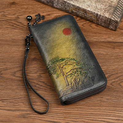 Cartera Larga de Cuero para Mujer Amanecer - Image 3