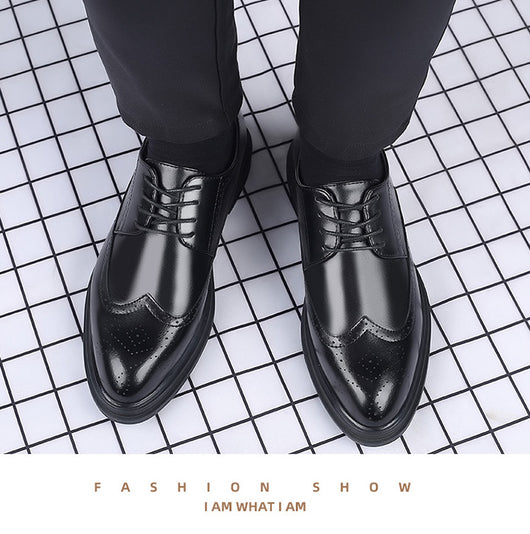 Zapatos de Cuero Oxford Estilo Británico para Hombre - Elegancia Profesional - Image 14