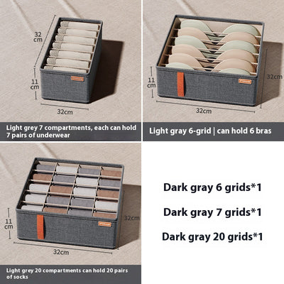 Organizador de Ropa Interior con Compartimentos - Caja Almacenaje para Cajón - Image 8