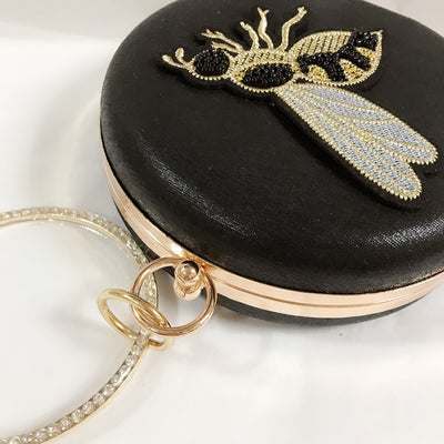 Cartera de Fiesta con Abalorios y Bordado de Abeja - Image 41
