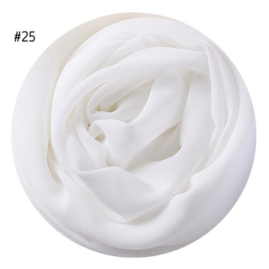 Pañuelo de Gasa Perlada en Colores Sólidos - Cobertura Elegante Monocromática - Image 28