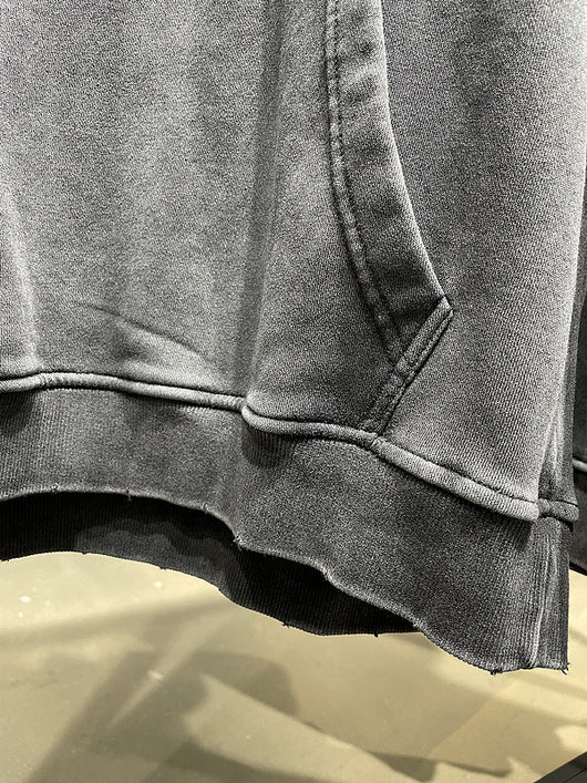 Sudadera con Capucha Desgastada y Cuello Fruncido - Estilo Urban Casual - Image 12