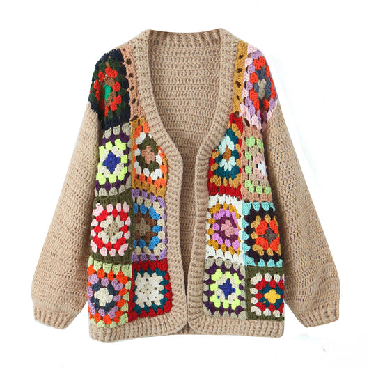 Suéter Holgado con Bordado Floral para Mujer - Image 8