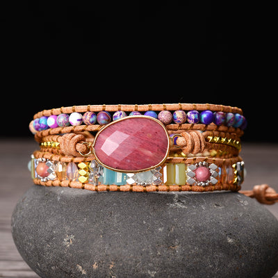 Pulsera Tejida a Mano con Cristales para Yoga y Meditación - Image 10