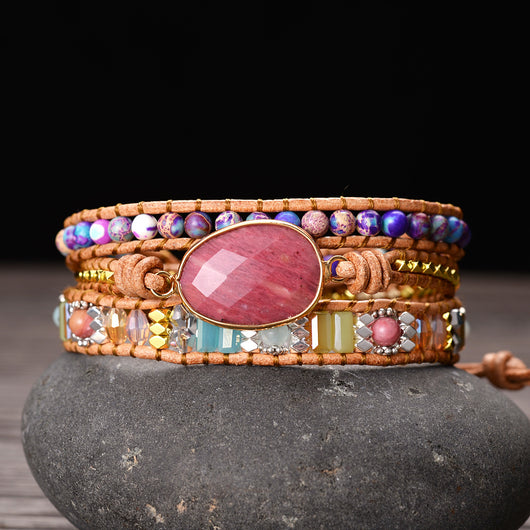 Pulsera Tejida a Mano con Cristales para Yoga y Meditación - Image 10