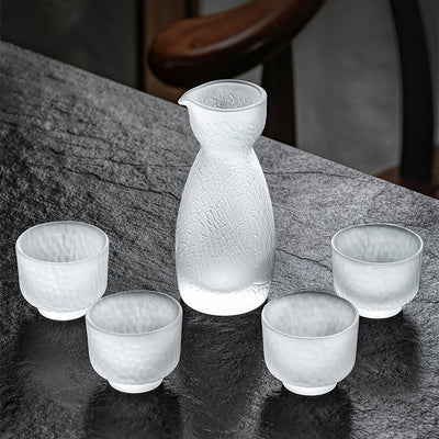 Juego de Jarras de Sake Estilo Japonés con Vasos Esmerilados - Image 12