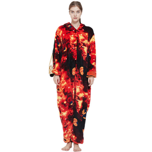 Pijama Enterizo de Franela con Diseño Infantil Arcoíris Tianma - Image 11