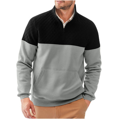 Sudadera con Capucha Color Block Casual para Hombre - Image 34