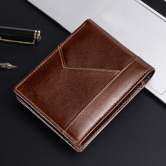 Cartera de Cuero Retro Antirrobo con Protección RFID para Hombre - Image 14