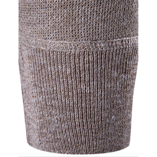Cardigan Grueso Europeo para Hombre con Cierre de Cremallera y Cuello Solapa - Image 15