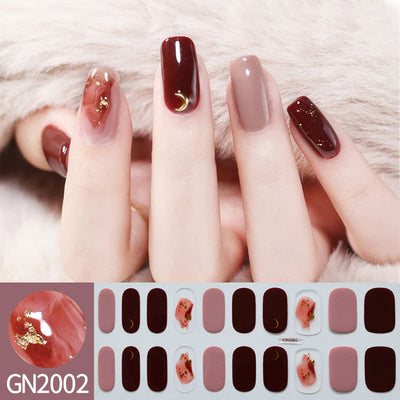 Pegatinas de Uñas Gel sin Horno con Diseño de Líneas Geométricas - Image 7