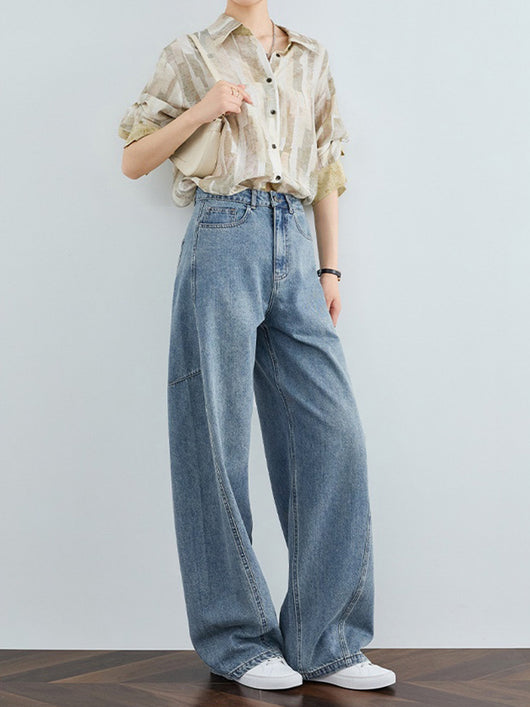 Pantalones Jeans Anchos Deconstructruidos - Estilo Casual Holgado Banana - Image 13
