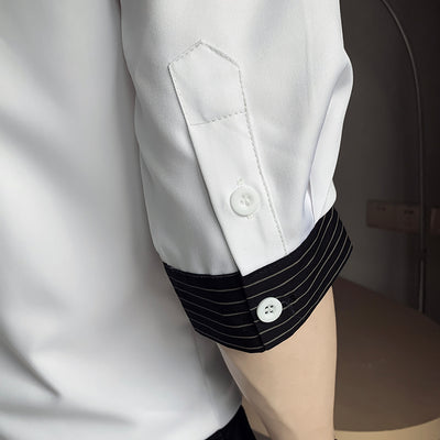 Camisa de Rayas Tres Cuartos para Hombre - Diseño Moderno de Verano - Image 11