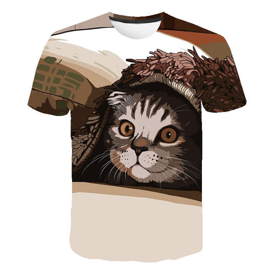 Playera Holgada con Estampado Cartoon Digital para Hombre - Image 12